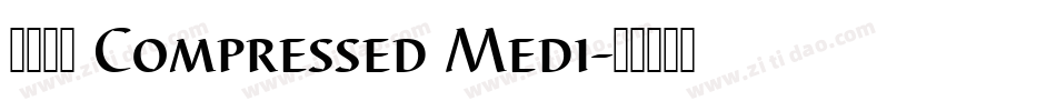 未来熒黑 Compressed Medi字体转换